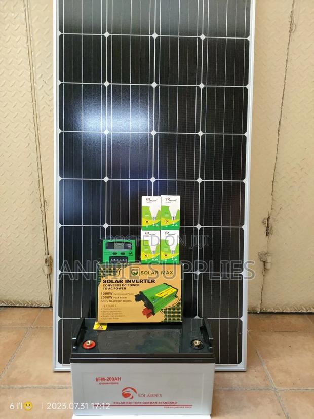 350w Solar +200ah Battery + 600w Inverter + 30A Controller