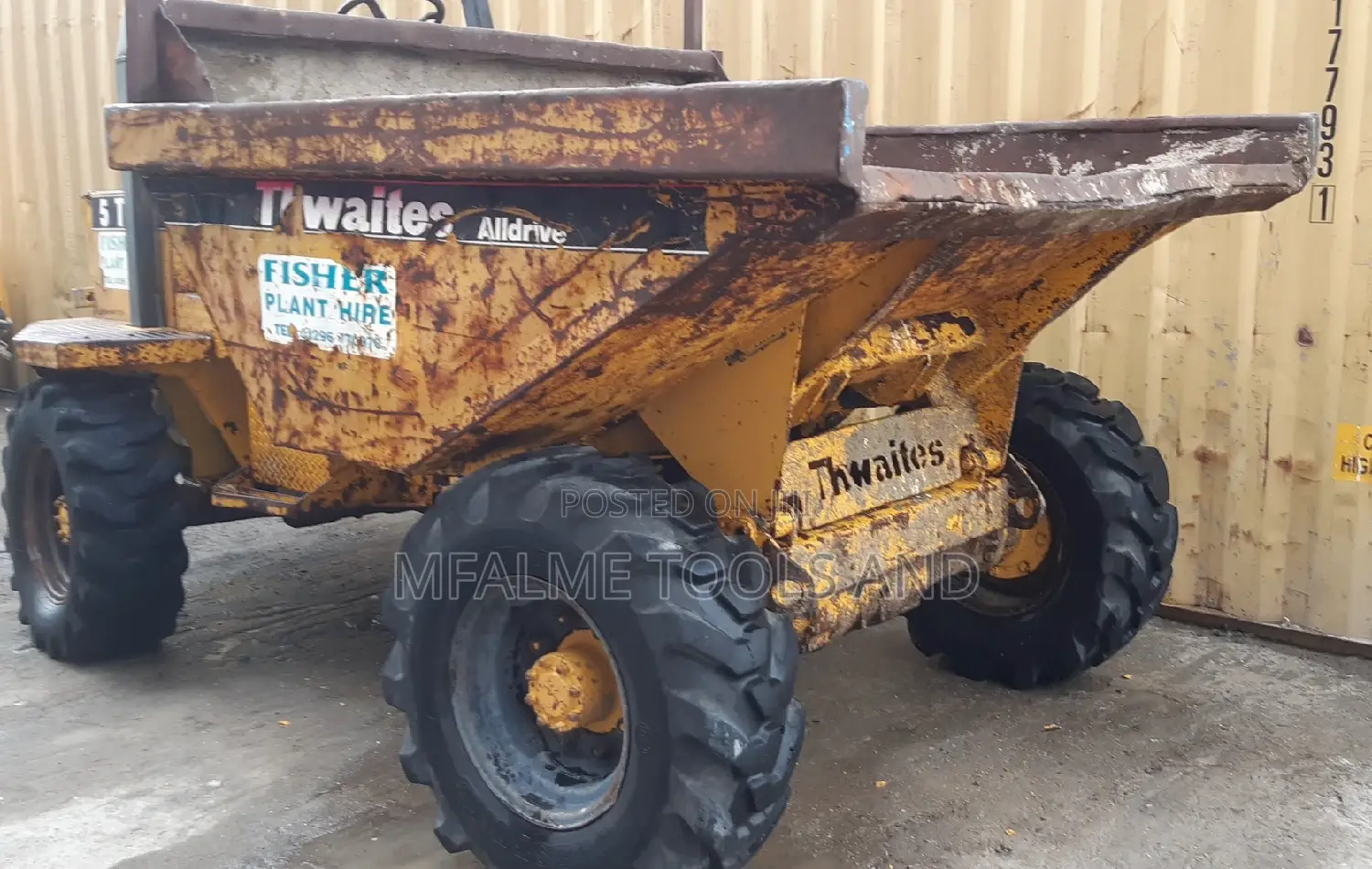 Dumper 2004 4 Cylinder Perkins 5 Ton Alldrive Thwaites Ex-Uk