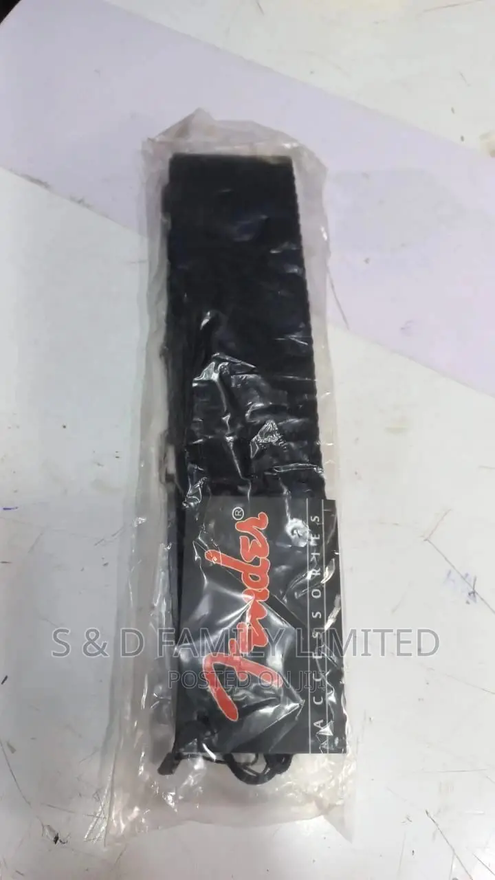 Black Guitar Strap