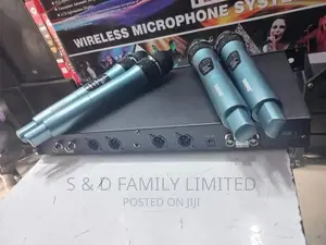 Shure 4 Wireless Microphones With One Receiver U6600
