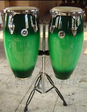 Green Conga Drums Single Stand - thumbnail 2