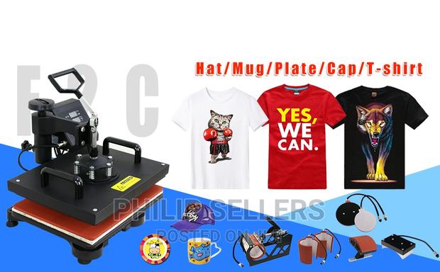 Combo Heat Press Machine T-shirt Hat Cap Mug Plate - main view