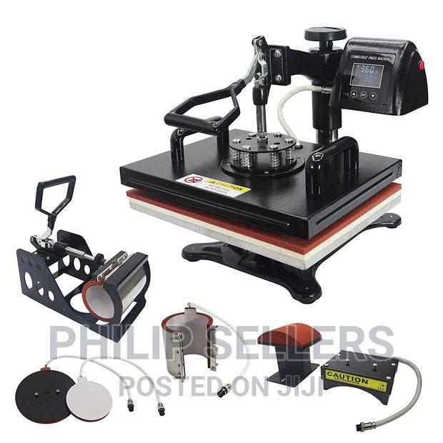 Combo Heat Press Machine T-shirt Hat Cap Mug Plate - main view