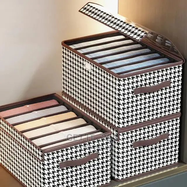 Non-Woven 7 Grid Wardrobe Clothes Organizer/Jeans Organizer