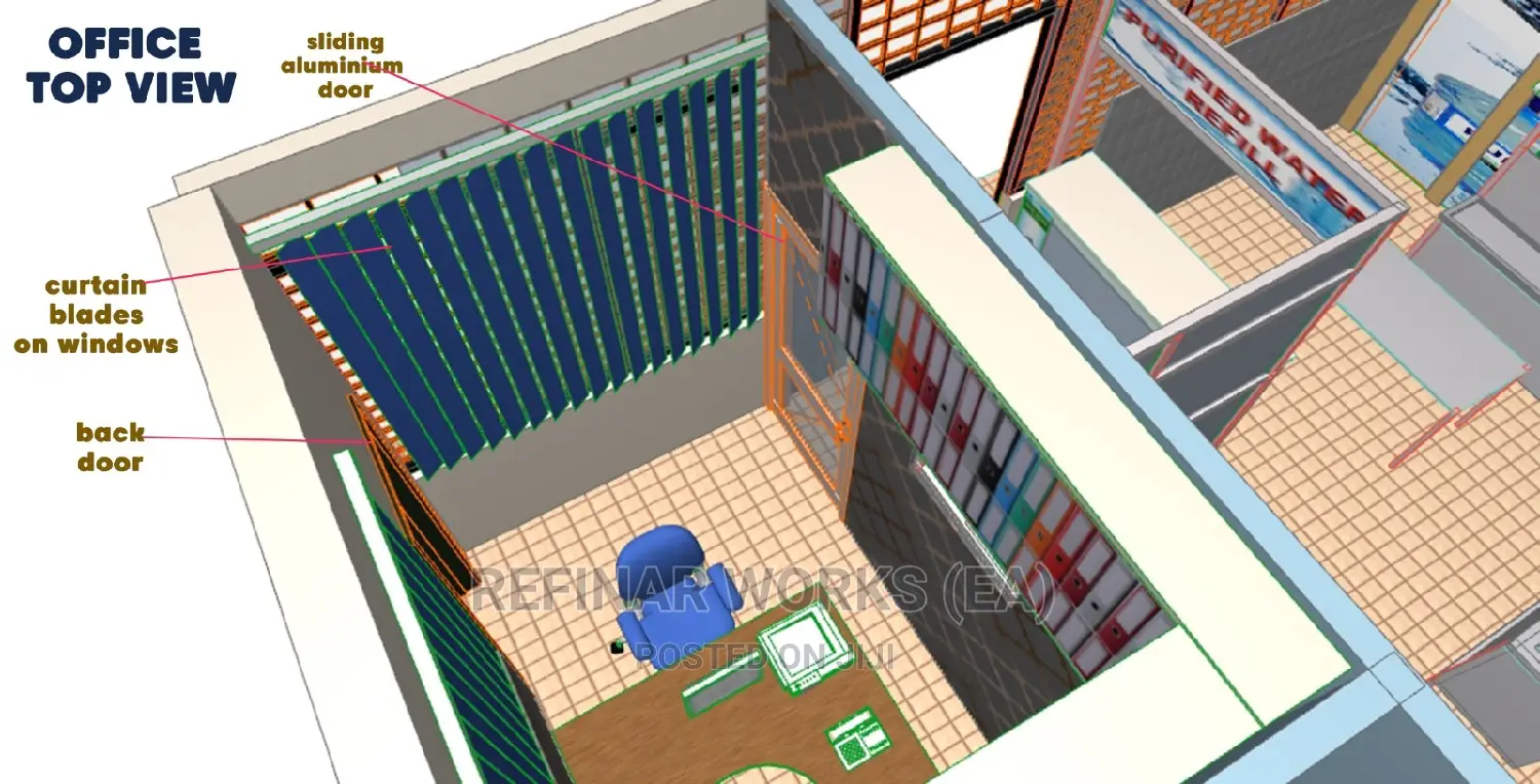 Office Partitioning, Interior Design, Electrical Deco