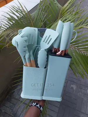 19pc Kitchen Silicone Spoon Set