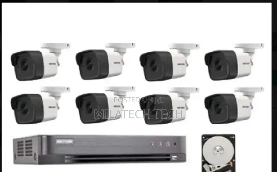 Best HIK Vision 8 HD CCTV Complete System Kit Night Vision+M
