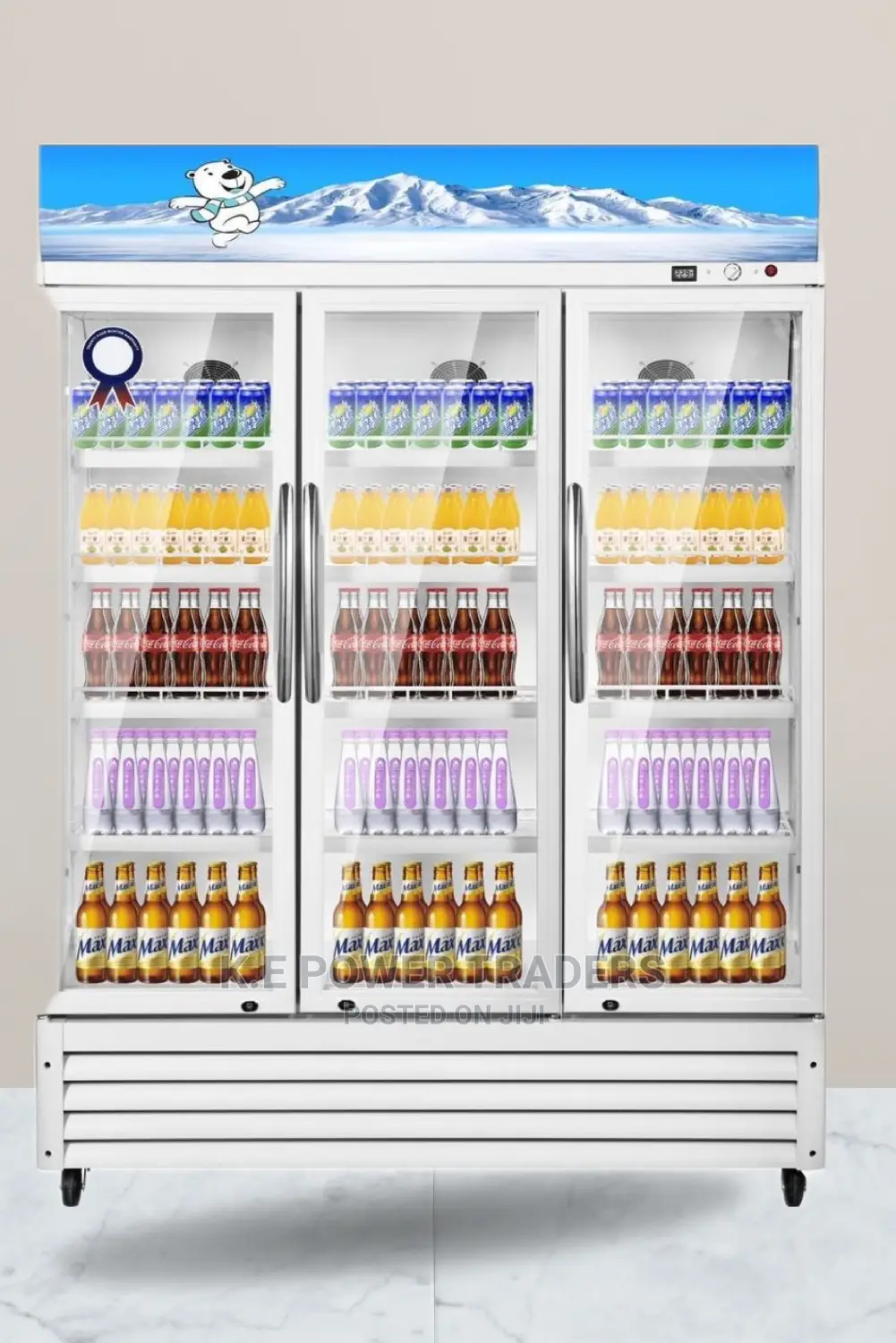 Double Door 1080 Litre Premier Showcase Chiller