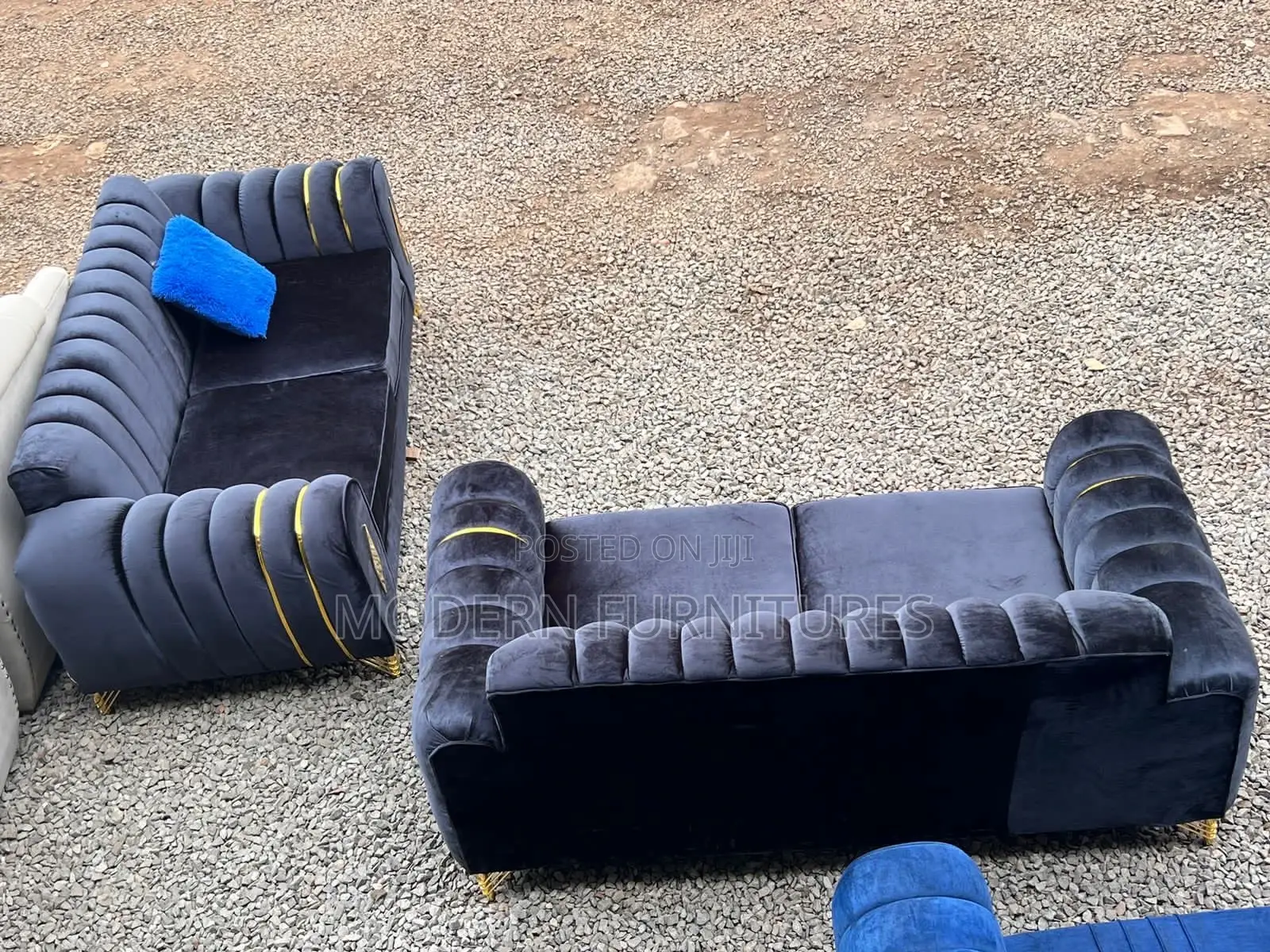 Black 5 Seater Sofa