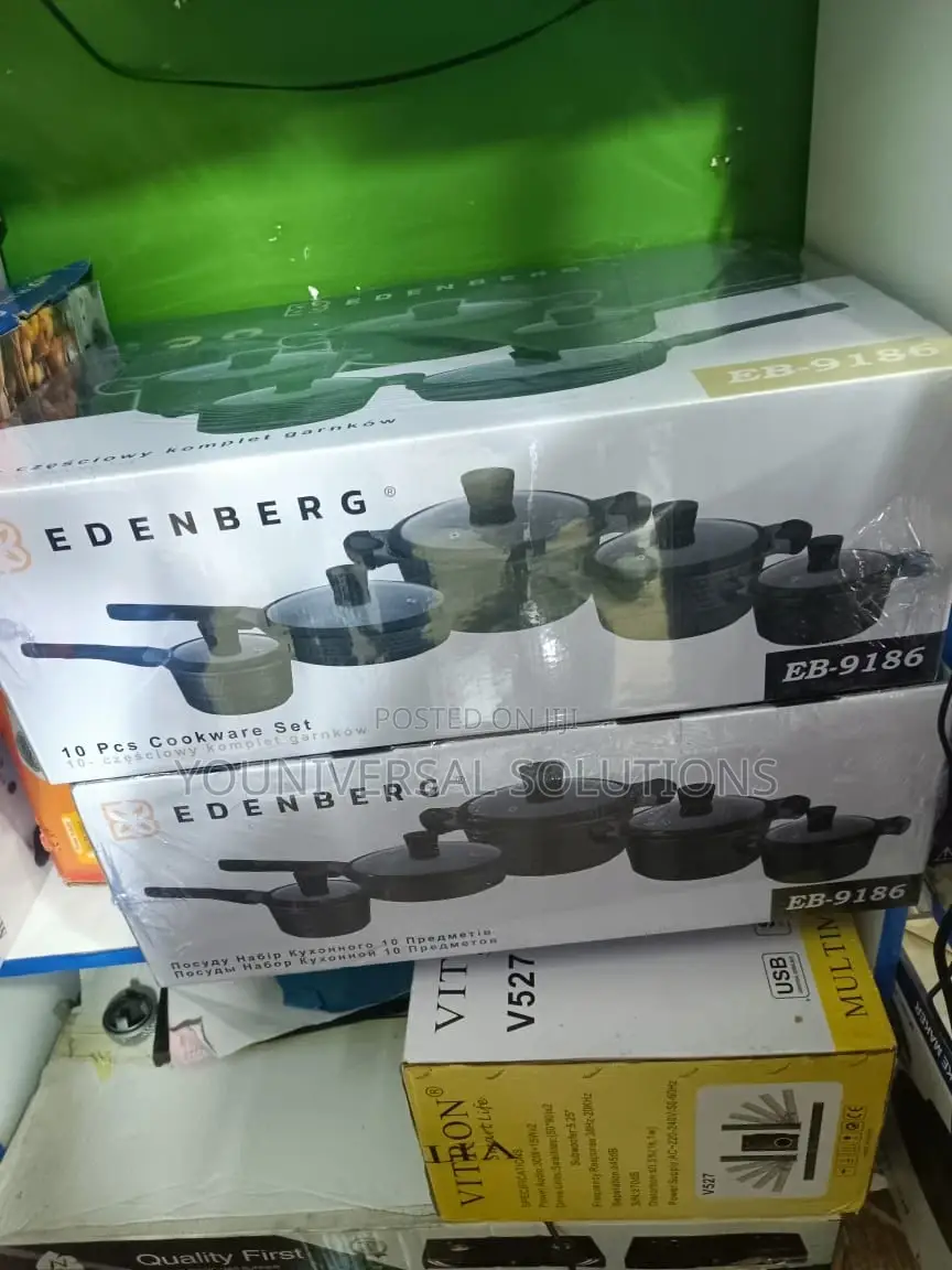 10 Pieces Set Edenberg EB-9186 Cookware