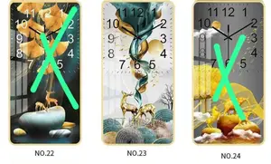 Rectangular Crystal Porcelain Clock
Size 60*30