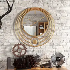 Decorative Tree Circular Mirror Wall Clock