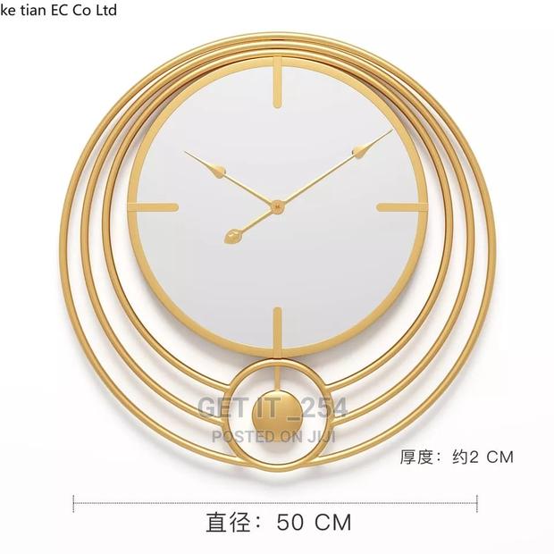 Decorative Tree Circular Mirror Wall Clock - thumbnail 4
