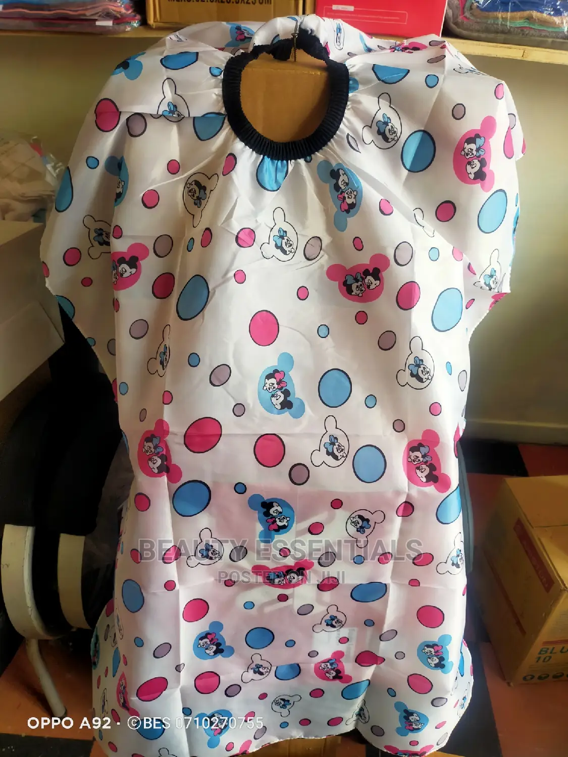 Kids Barber Gown White Cartooned