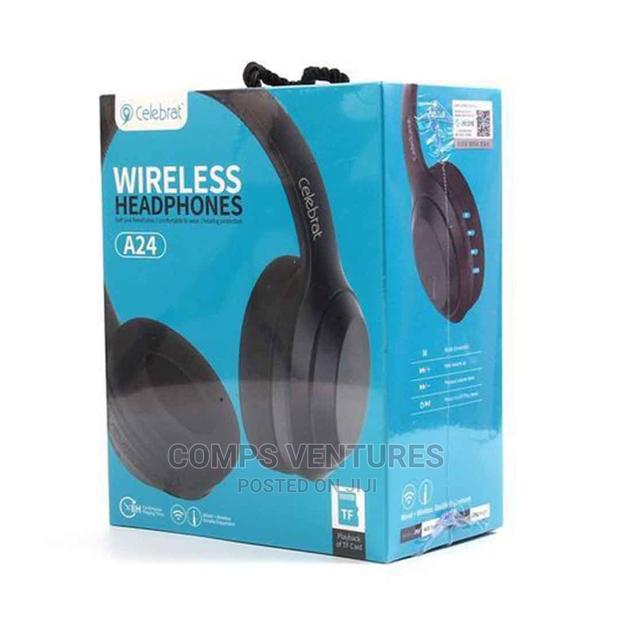 Celebrat A24 Wireless Bluetooth Headphones With Deep Bass, A - thumbnail 3