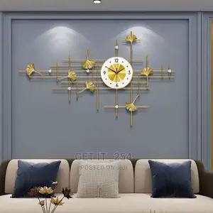 Metal Silent Wall Clock Luxury.Size As Shown On The Picture