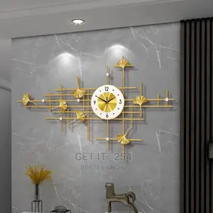 Metal Silent Wall Clock Luxury.Size As Shown On The Picture