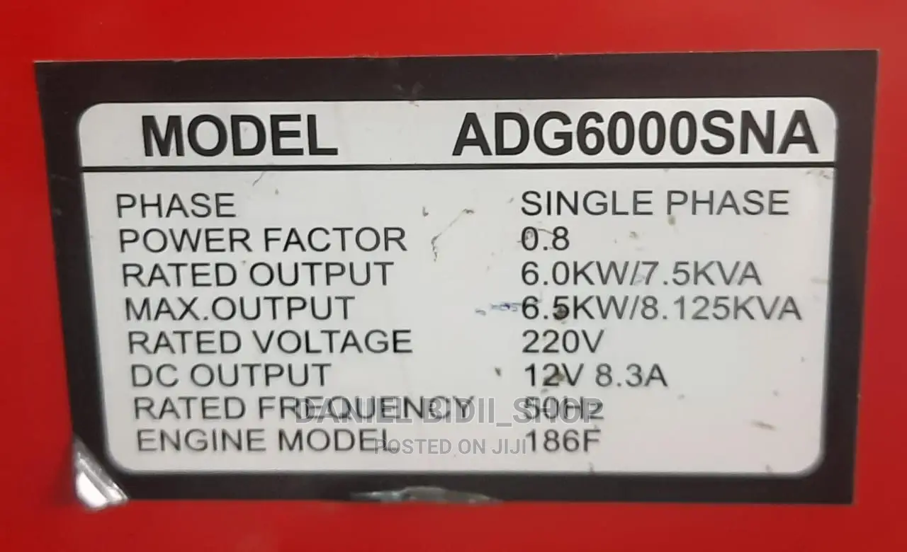 ADG6000SNA Aico 7.5kva Diesel Generator ATS SINGLE PHASE