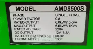 Amd8500s Astramilano 7.5kva Diesel Generator Without Ats