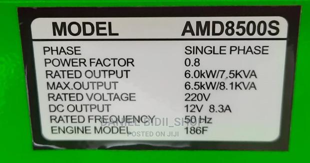 Amd8500s Astramilano 7.5kva Diesel Generator Without Ats - thumbnail 2