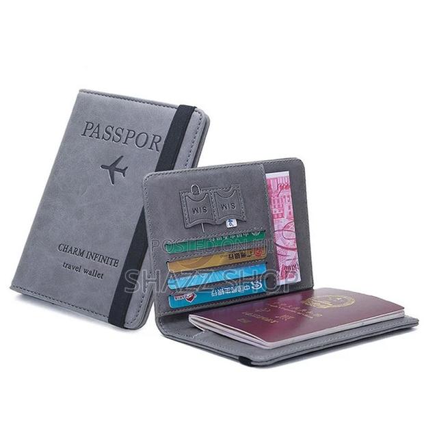RFID Passport Bag Multi-Function Document Package Portable - thumbnail 2