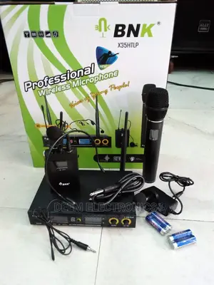 Professional Wireless Microphone Bnk35htlp, 3 Mics