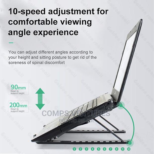 ABS Foldable Laptop Stand Adjustable Notebook - thumbnail 3