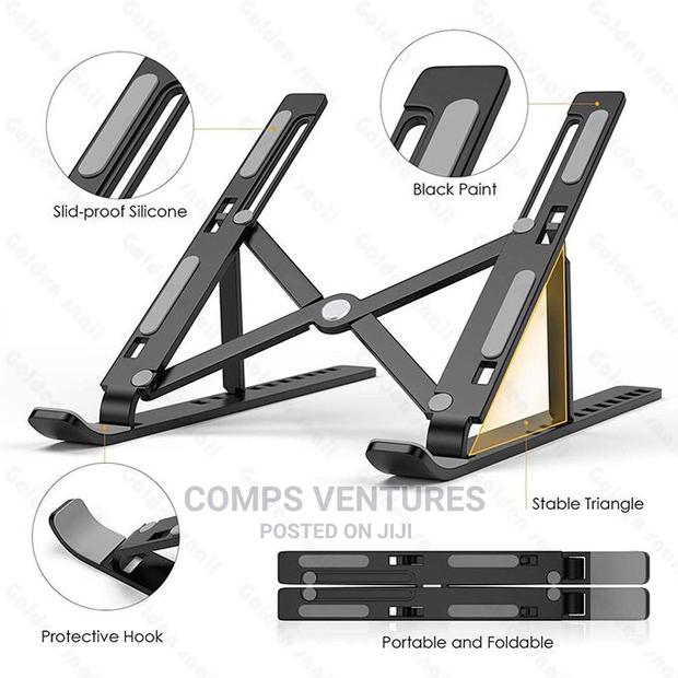 ABS Foldable Laptop Stand Adjustable Notebook - thumbnail 2