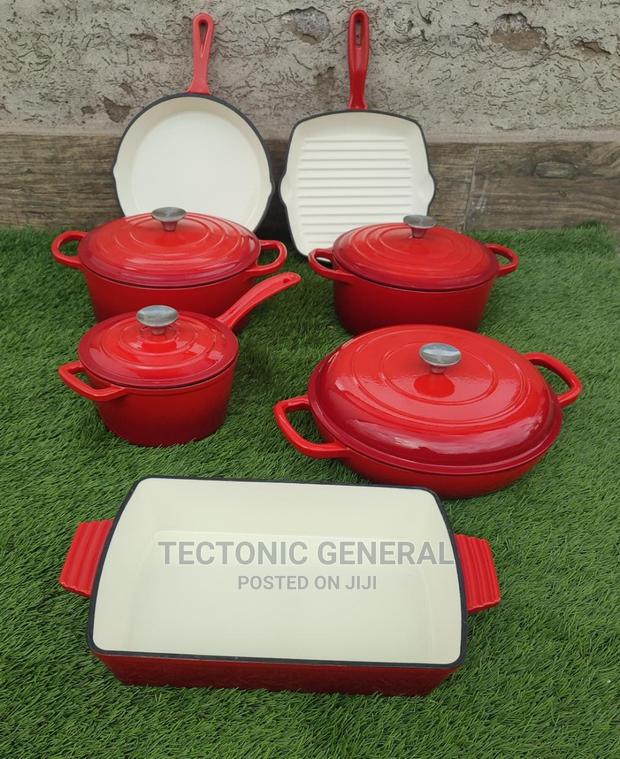 Enamel Cast Iron Cookware Set - thumbnail 5