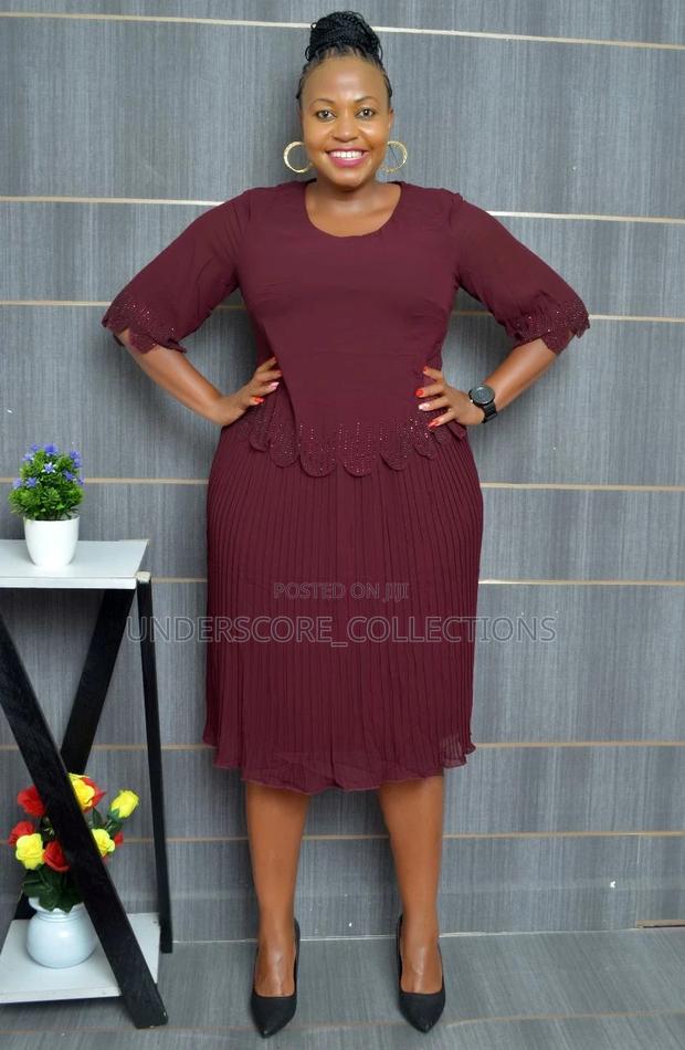 Occasional Plus Size Fitting Plitted Dresses - main view