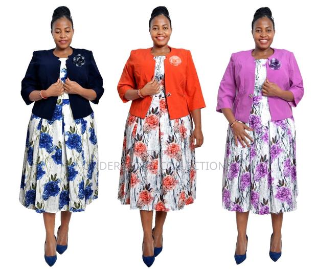 Classy Woman Plus Size Fitting Plitted Dresses - main view