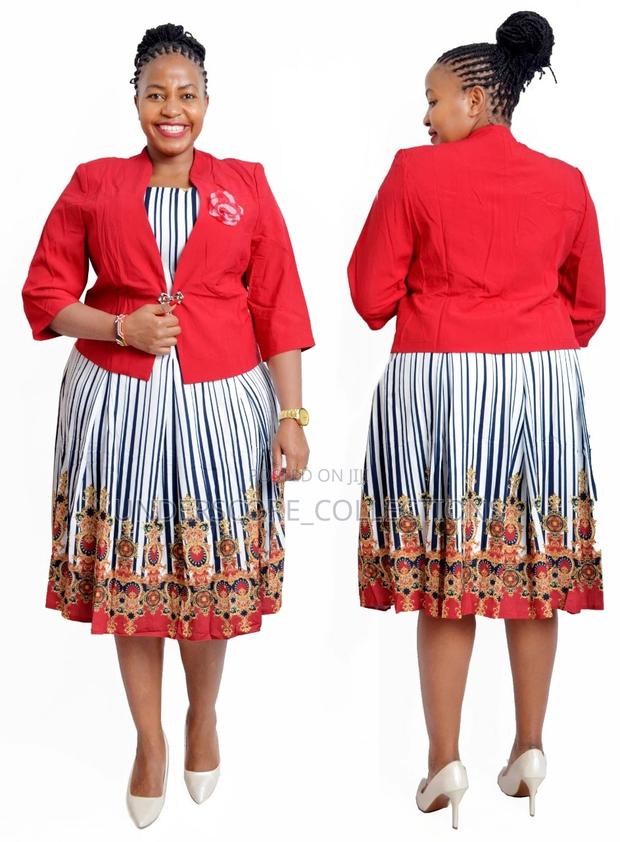 Multi-Coloured Plus Size Sheath Dresses - thumbnail 3