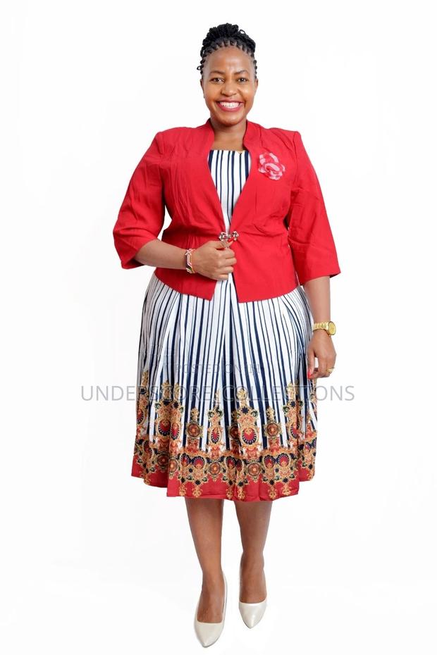 Multi-Coloured Plus Size Sheath Dresses - thumbnail 6