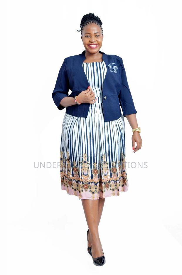 Multi-Coloured Plus Size Sheath Dresses - thumbnail 7