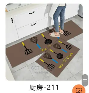 2pc Rubber Kitchen Mats