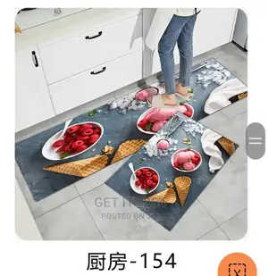 2pc Rubber Kitchen Mats