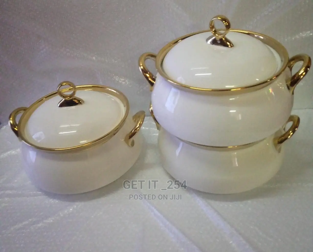 3pcs Ceramic Serving Bowls Set
