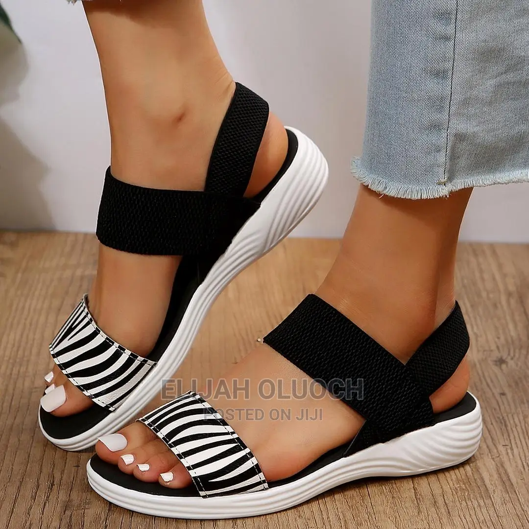 Animal Print Strappy Sandals