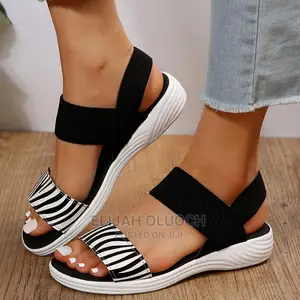 Animal Print Strappy Sandals