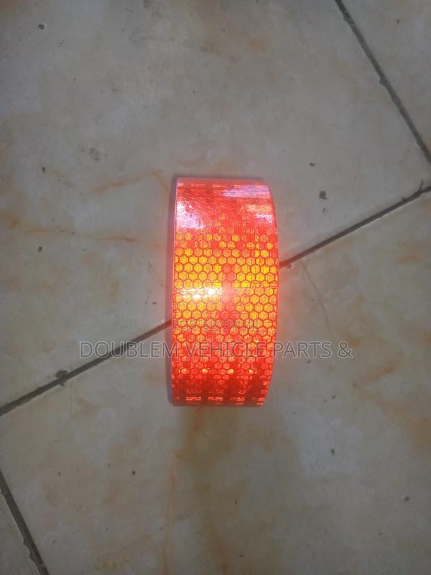 Reflective Strip Red With Tape 25metres Assorted Colours