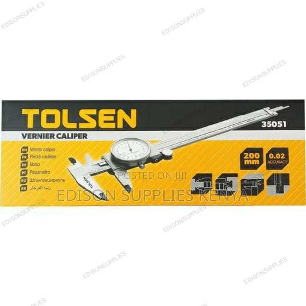 Tolsen Vernier Caliper 35051 - 8'' 200mm Analog Dial Caliper - thumbnail 2