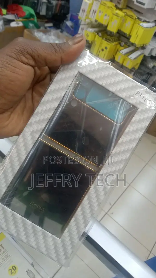 Samsung Galaxy Z Flip 4 5G Cover- Black Marble Series - HQ P