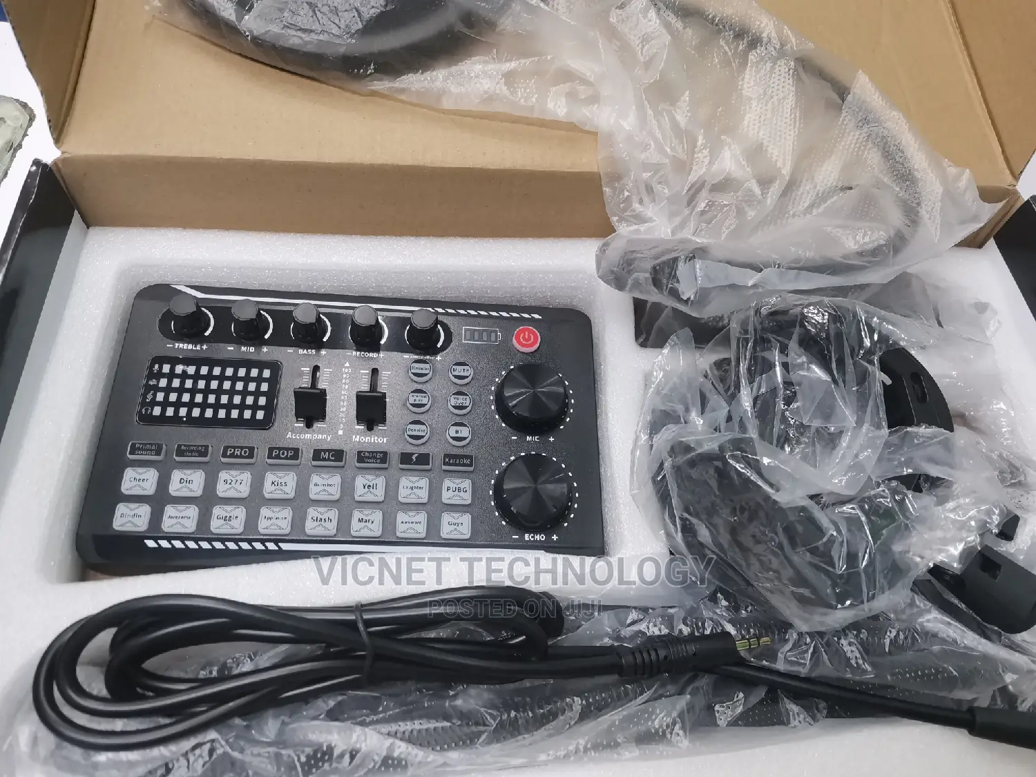 CONDENSER MICROPHONE With Sound Card