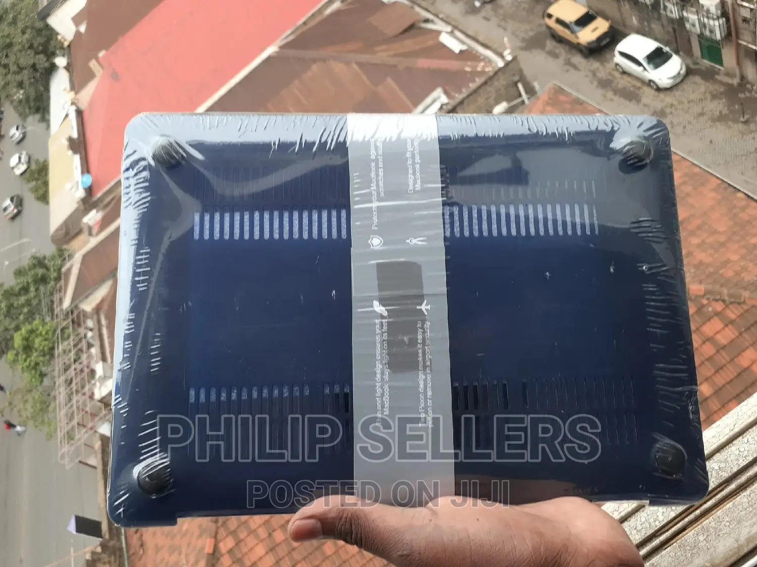 Night Blue Cream Hard Plastic Case Shell