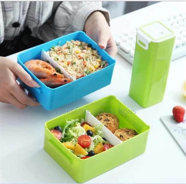 Pack Snack for Self/Baby/Spouselunch Box With Water Bottle - thumbnail 2