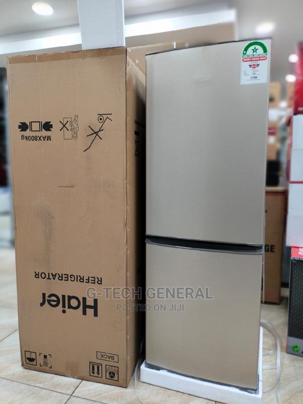 Haier 172l Double Door Refrigerator -Silver