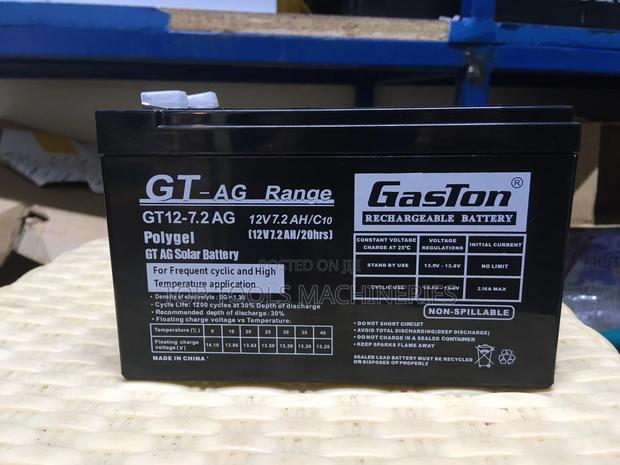 Gaston 12v/7.2ah Solar Gel Battery