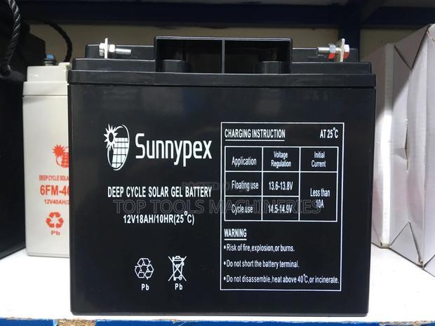Sunnypex 12v/18ah Solar Gel Battery