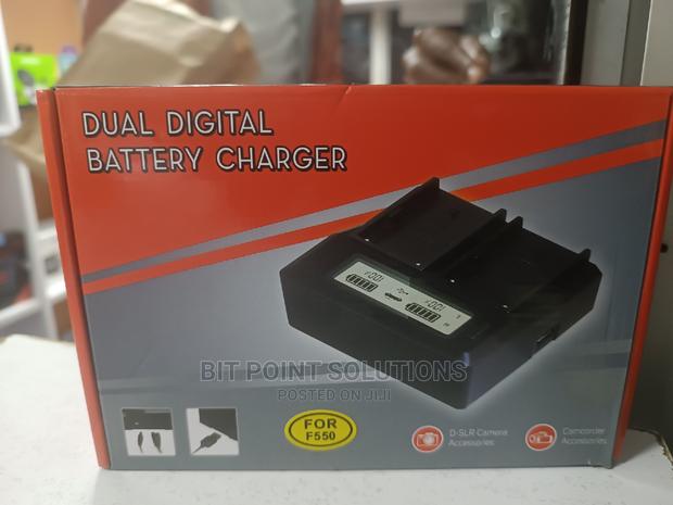 Dual Digital Battery Charger With LCD for Np-F970