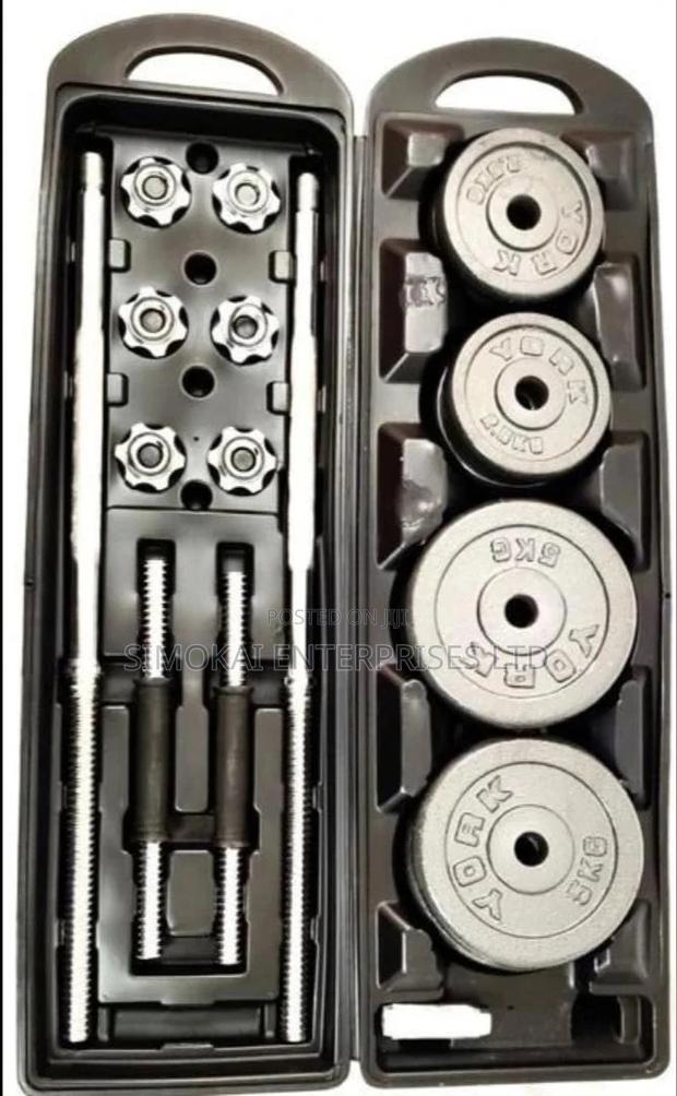 York Fitness 50kg Dumbbell Set